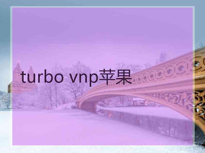 turbo vnp苹果