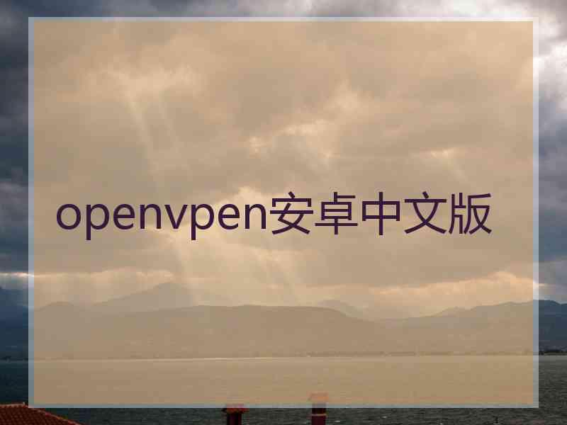 openvpen安卓中文版