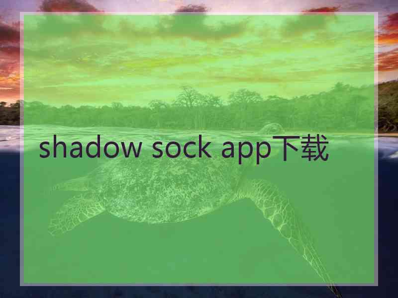 shadow sock app下载