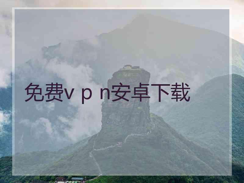 免费v p n安卓下载