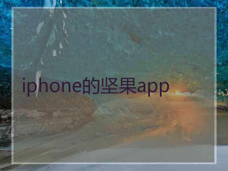 iphone的坚果app