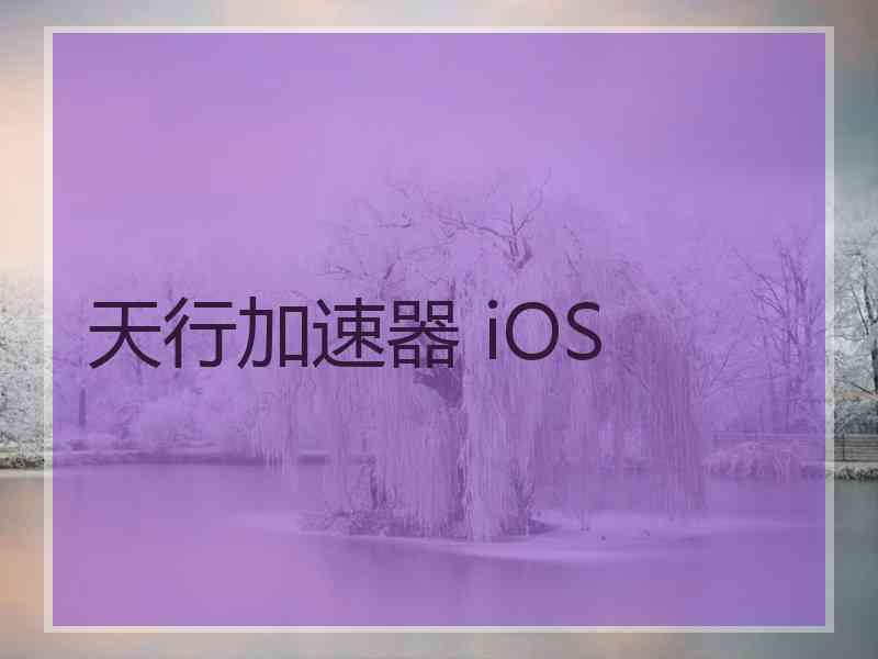 天行加速器 iOS