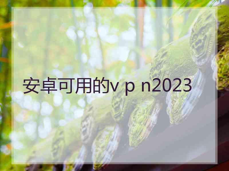 安卓可用的v p n2023