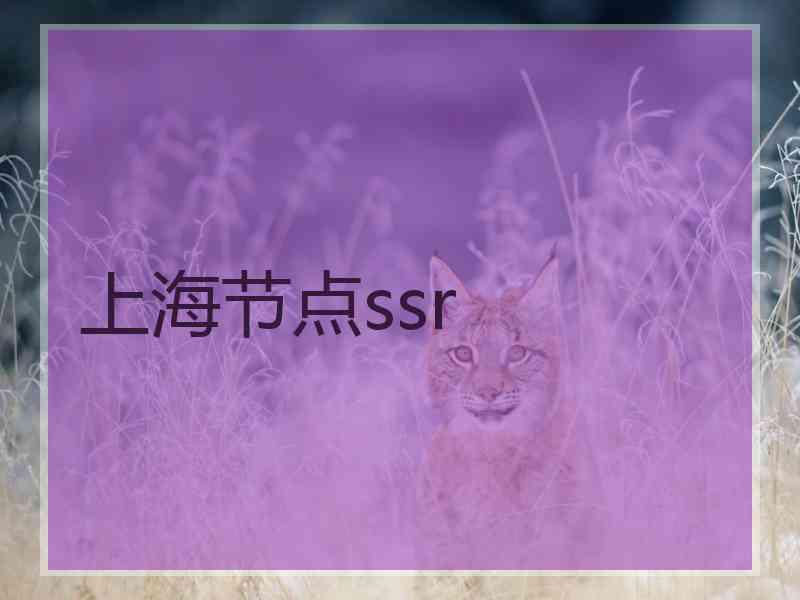 上海节点ssr