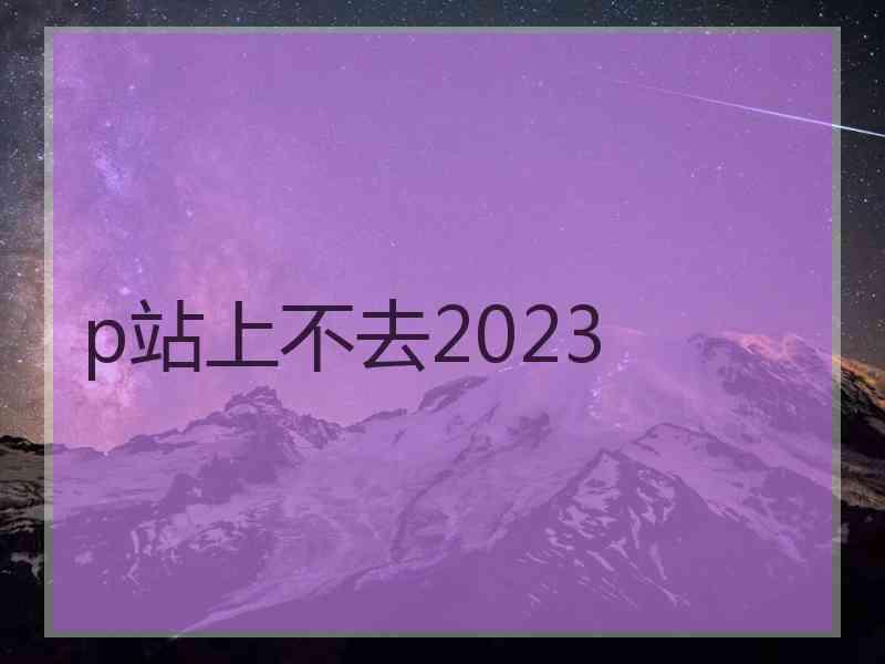 p站上不去2023